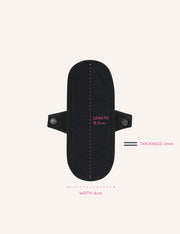 Reusable Panty Liner - Black
