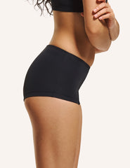 Teens Period Swim Boyleg - Black