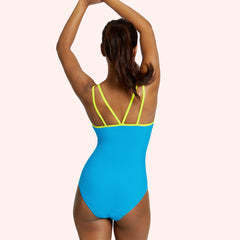 Tween/Teen Girls Period Swim One Piece - Azure Blue