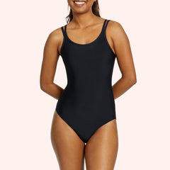 Tween/Teen Girls Period Swim One Piece - Black