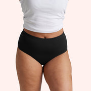 Period Full Swim Brief Adult  - Black