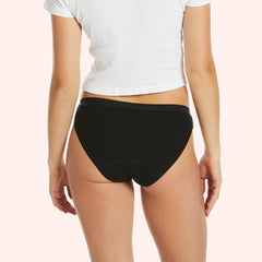 Teens Period Bikini Brief - Black Hearts