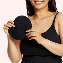 Maternity Reusable Nursing Pads - Black