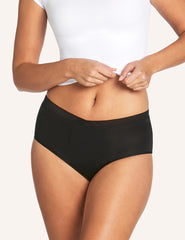 Period Bamboo Brief - Black