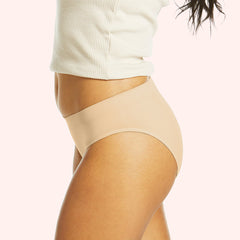 Side Seamfree Period Bikini Brief - Nude