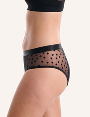 Self Love Midi Period Brief - Black
