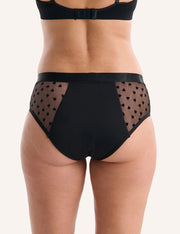 Self Love Midi Period Brief - Black