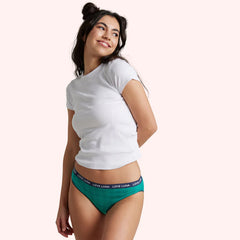 Teens First Period Bikini - Teal Gingham