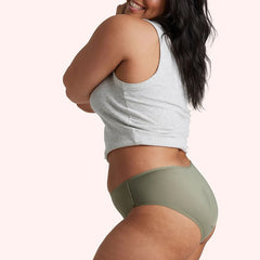 Period Midi Brief - Khaki