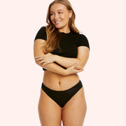 Black Everyday Liner Bikini front