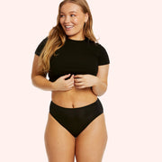 Black Everyday Liner Hi Cut front