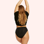 Black Everyday Liner Hi Cut  back