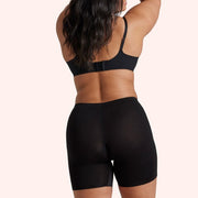 Black Waisted Anti Chafe Period Long Short back